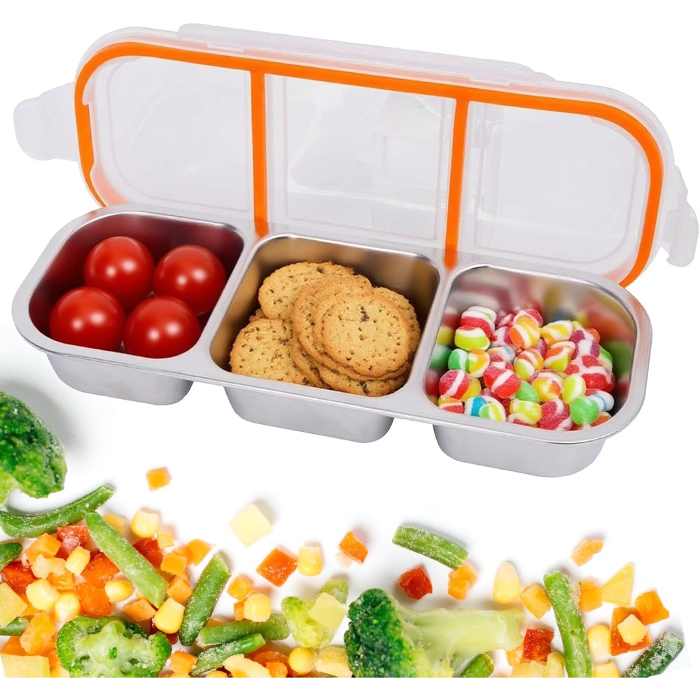 Food Snacks For Hiking - Recipientes de Aço Inoxidável para Lanches