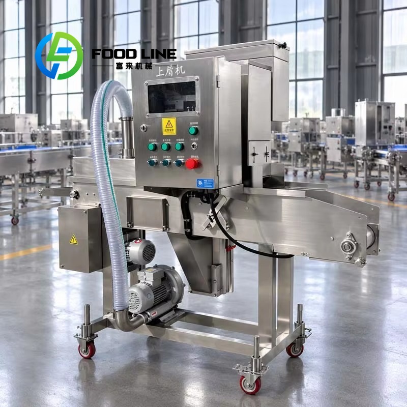 Quick Food Snacks - Máquina automática de empanar, fabricada com