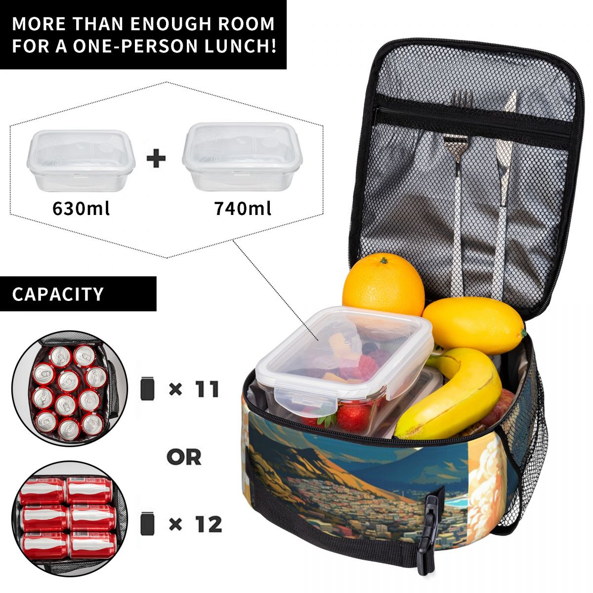 A bolsa térmica para alimentos - Food Snacks For Hiking avaliação e preço